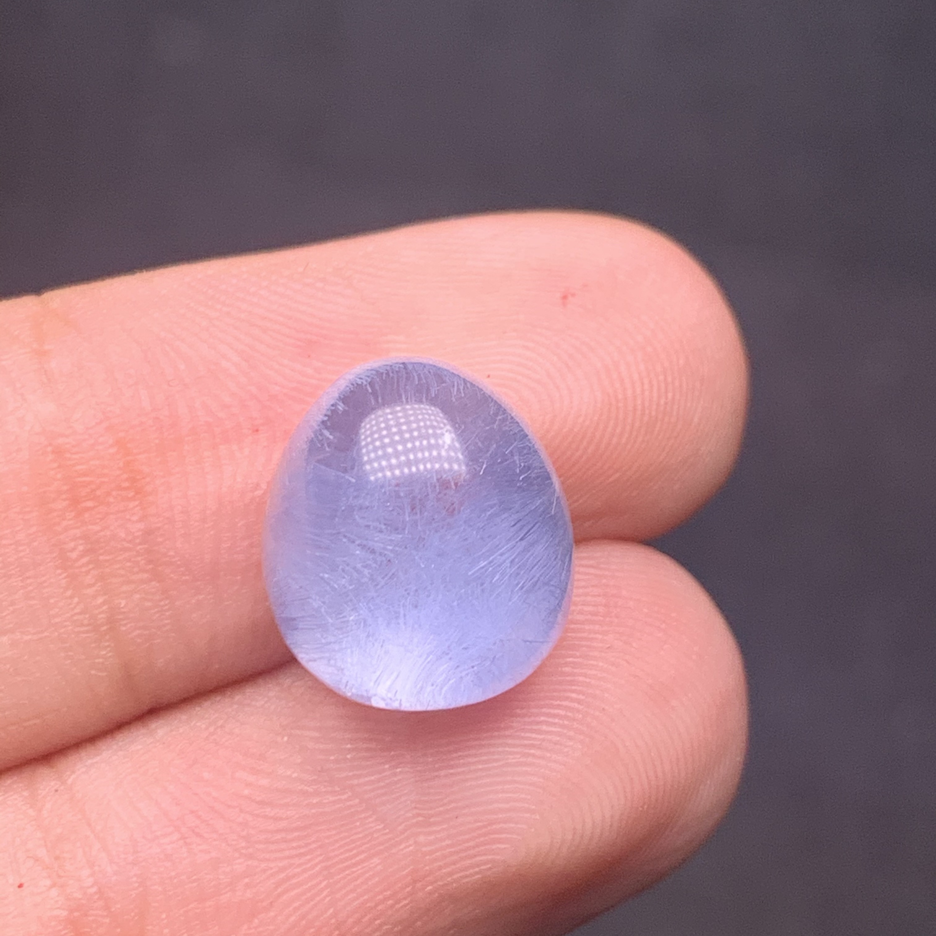 1.4グラム　デュモルチエライトインクォーツ ルース／天然水晶の中の青い世界／一点もの 希少天然石