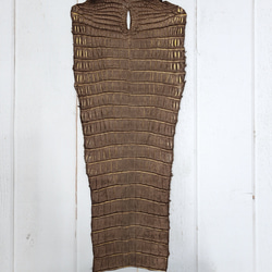 ワニ革　クロコ　ヌバック＆フレーム仕上げ　ショコラ＆シトロン　No.C009097 6枚目の画像