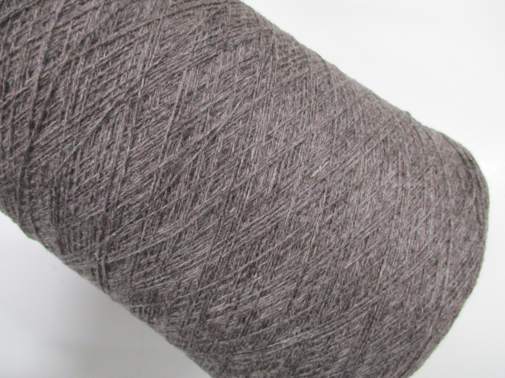 2/26番手 カシミヤ100%　メランジ染アッシュブラウン430g　M16