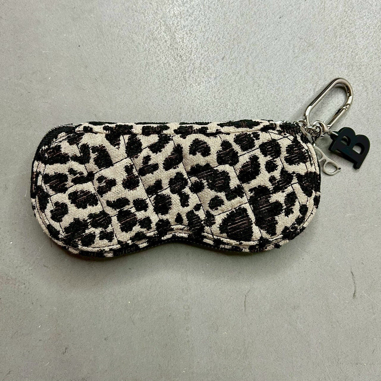 Nabel×hiros23コラボ　キルトグラスケース　レオパード