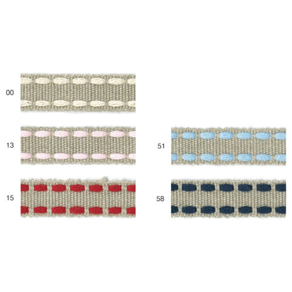 ぷっくりステッチ柄リボン BEL-1461　カラー・サイズ選択　1mより　 6枚目の画像