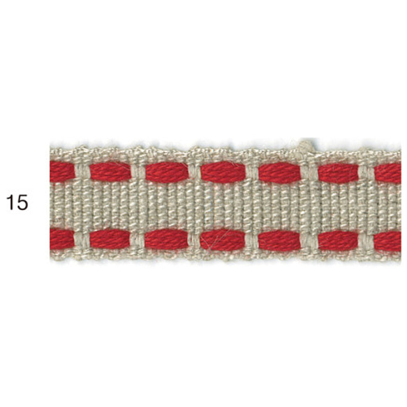 ぷっくりステッチ柄リボン BEL-1461　カラー・サイズ選択　1mより　 9枚目の画像