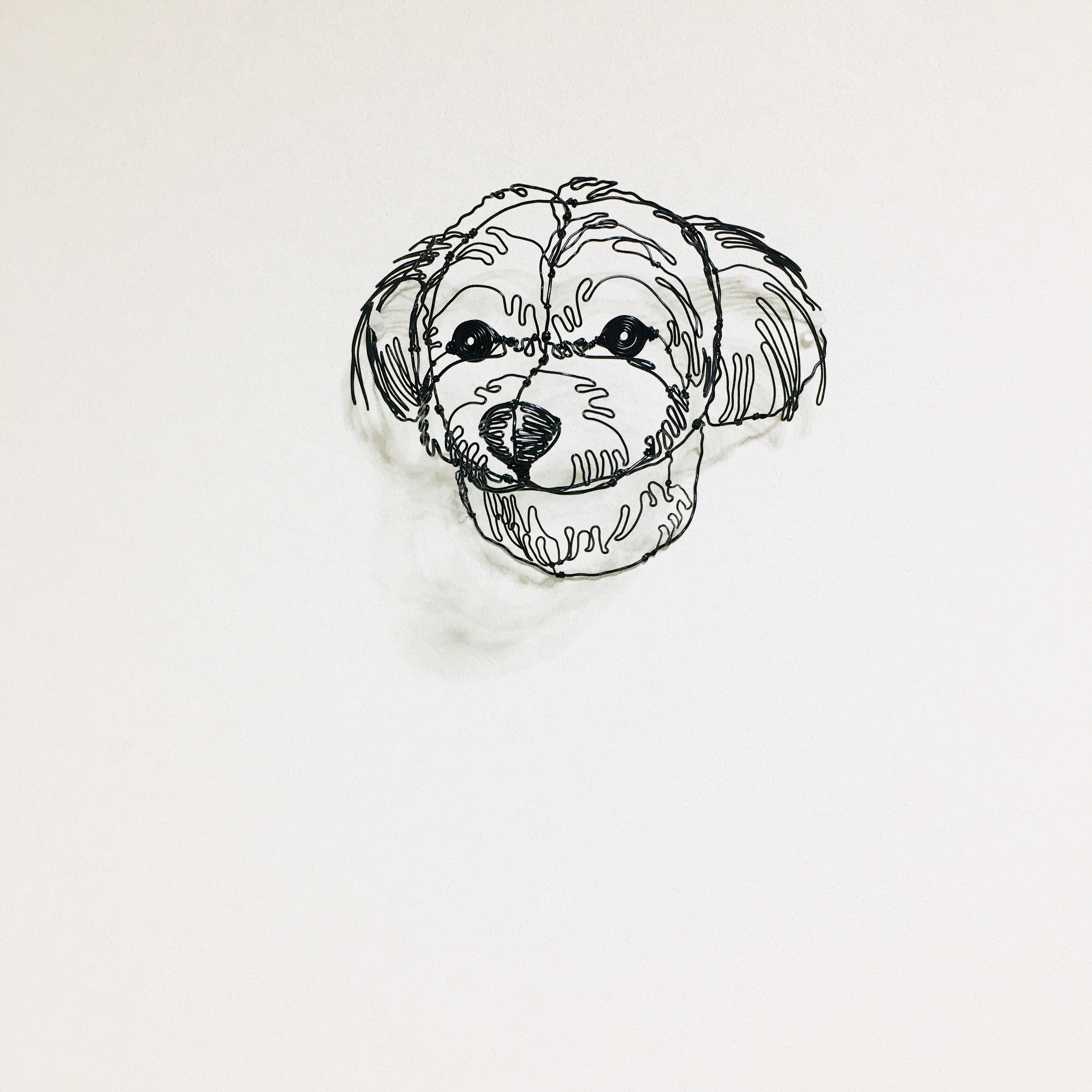 ワイヤーアート　ワイヤークラフト  犬　トイプードル
