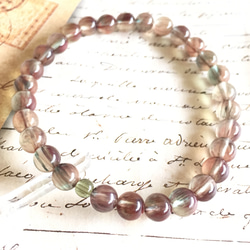 ★(アルハンブラ！)マルチカラートルマリン マニ車型ビーズ ブレス(SA) ☆(アルハンブラ様専用！)マルチカラートルマリン マニ車型ビーズ