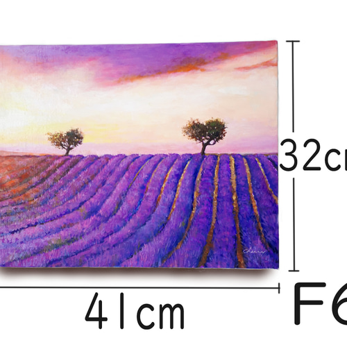 油絵 絵画【ラベンダー】 油絵 絵画 【ラベンダー】 絵画 HR 通販 13749544｜Creema(クリーマ
