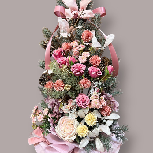 光触媒 人工観葉植物 ウォールグリーン フェイクグリーン ピンク