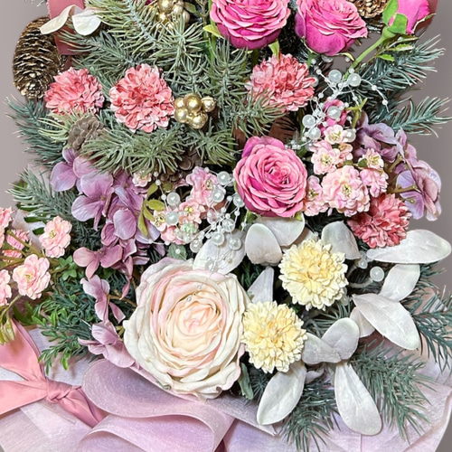 光触媒 人工観葉植物 ウォールグリーン フェイクグリーン ピンク