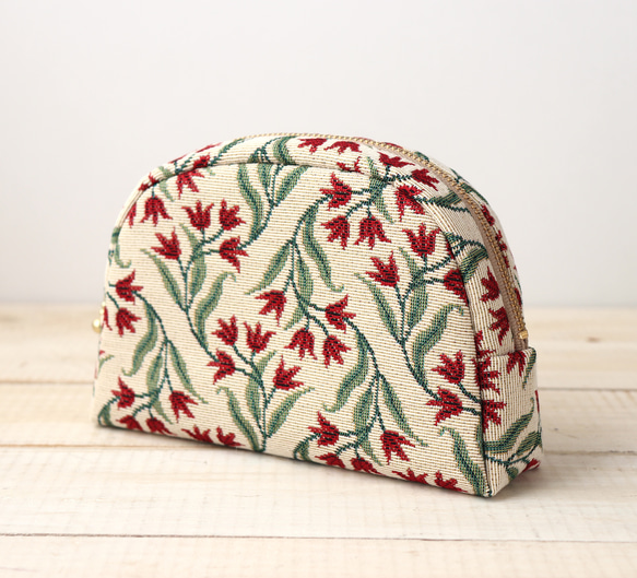 [ Creema限定クリスマス2025 ] ラウンドポーチA TRADITIE Bl 3枚目の画像