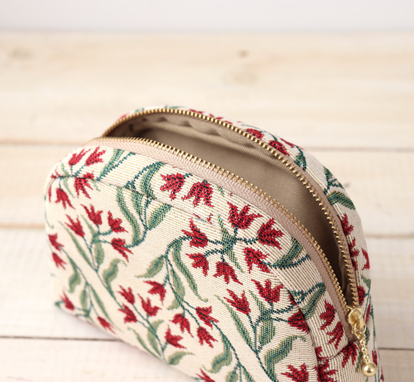 [ Creema限定クリスマス2025 ] ラウンドポーチA TRADITIE Bl 8枚目の画像