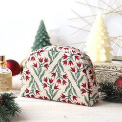 [ Creema限定クリスマス2025 ] ラウンドポーチA TRADITIE Bl 2枚目の画像