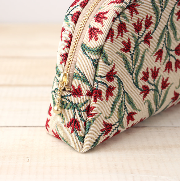 [ Creema限定クリスマス2025 ] ラウンドポーチA TRADITIE Bl 6枚目の画像