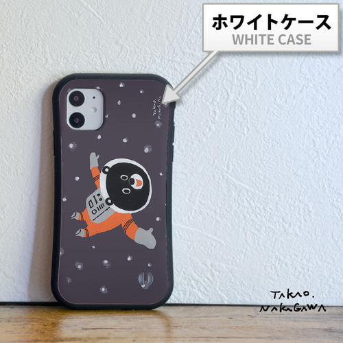 くまのグリップケース iPhone16e ユニーク 宇宙 個性的 かわいい
