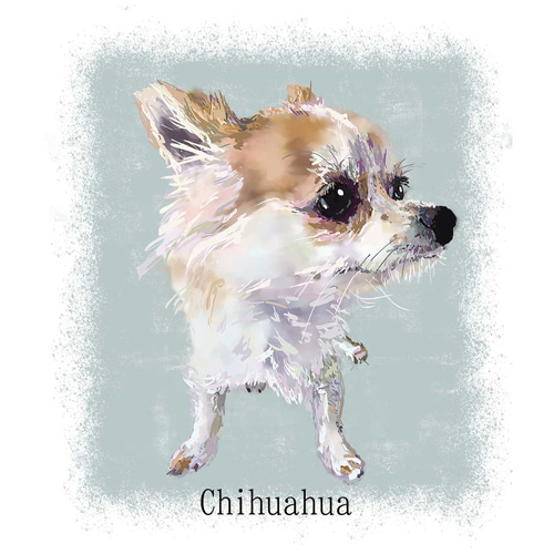 オーダーメイド》ペット似顔絵 アートポスター（A4サイズ） イラスト