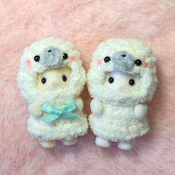 VietnamHandmade 手作あみぐるみ 帽子付きキャラクター ぬいぐるみ