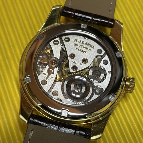 キングセイコー 44KS 4402-8000 シースルーバック 角溝タイプ