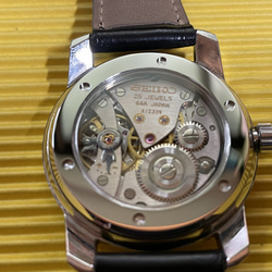 グランドセイコー 45GS 45KS 用 シースルーバック 角溝 SEIKO キング