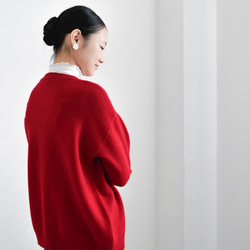 【カシミヤ★3カラー展開】カーディガン│鏡ボタン│厚手│カジュアル│通勤・通学│C-77 9枚目の画像