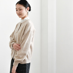 【カシミヤ★3カラー展開】カーディガン│鏡ボタン│厚手│カジュアル│通勤・通学│C-77 13枚目の画像