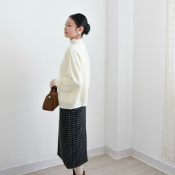 【カシミヤ★3カラー展開】カーディガン│鏡ボタン│厚手│カジュアル│通勤・通学│C-77 12枚目の画像