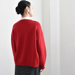 【カシミヤ★3カラー展開】カーディガン│鏡ボタン│厚手│カジュアル│通勤・通学│C-77 6枚目の画像