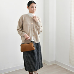 【カシミヤ★3カラー展開】カーディガン│鏡ボタン│厚手│カジュアル│通勤・通学│C-77 14枚目の画像