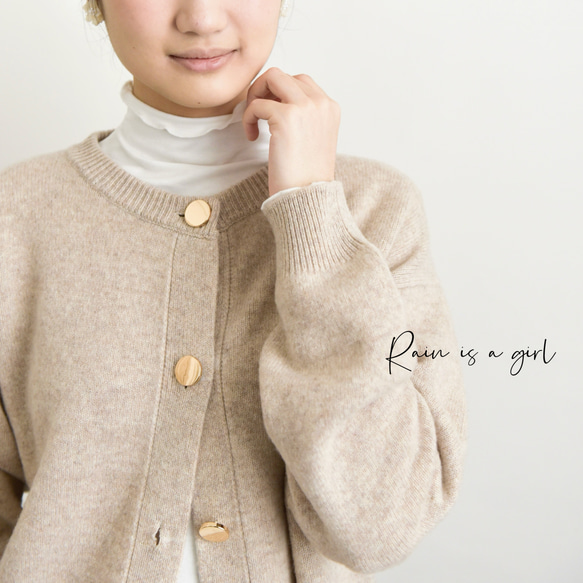 【美品】レリアン カシミア100％ パールボタン付きカーディガン カシミヤケーブル編みカーディガン|レリアン | レリアン公式オンライン