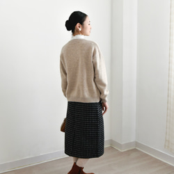 【カシミヤ★3カラー展開】カーディガン│鏡ボタン│厚手│カジュアル│通勤・通学│C-77 17枚目の画像