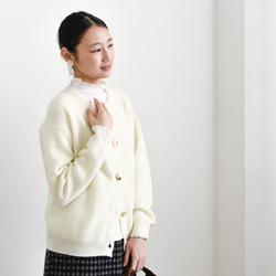 【カシミヤ★3カラー展開】カーディガン│鏡ボタン│厚手│カジュアル│通勤・通学│C-77 10枚目の画像