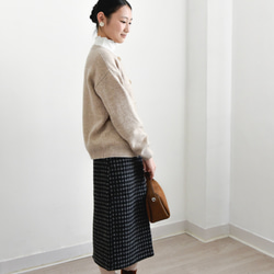 【カシミヤ★3カラー展開】カーディガン│鏡ボタン│厚手│カジュアル│通勤・通学│C-77 16枚目の画像