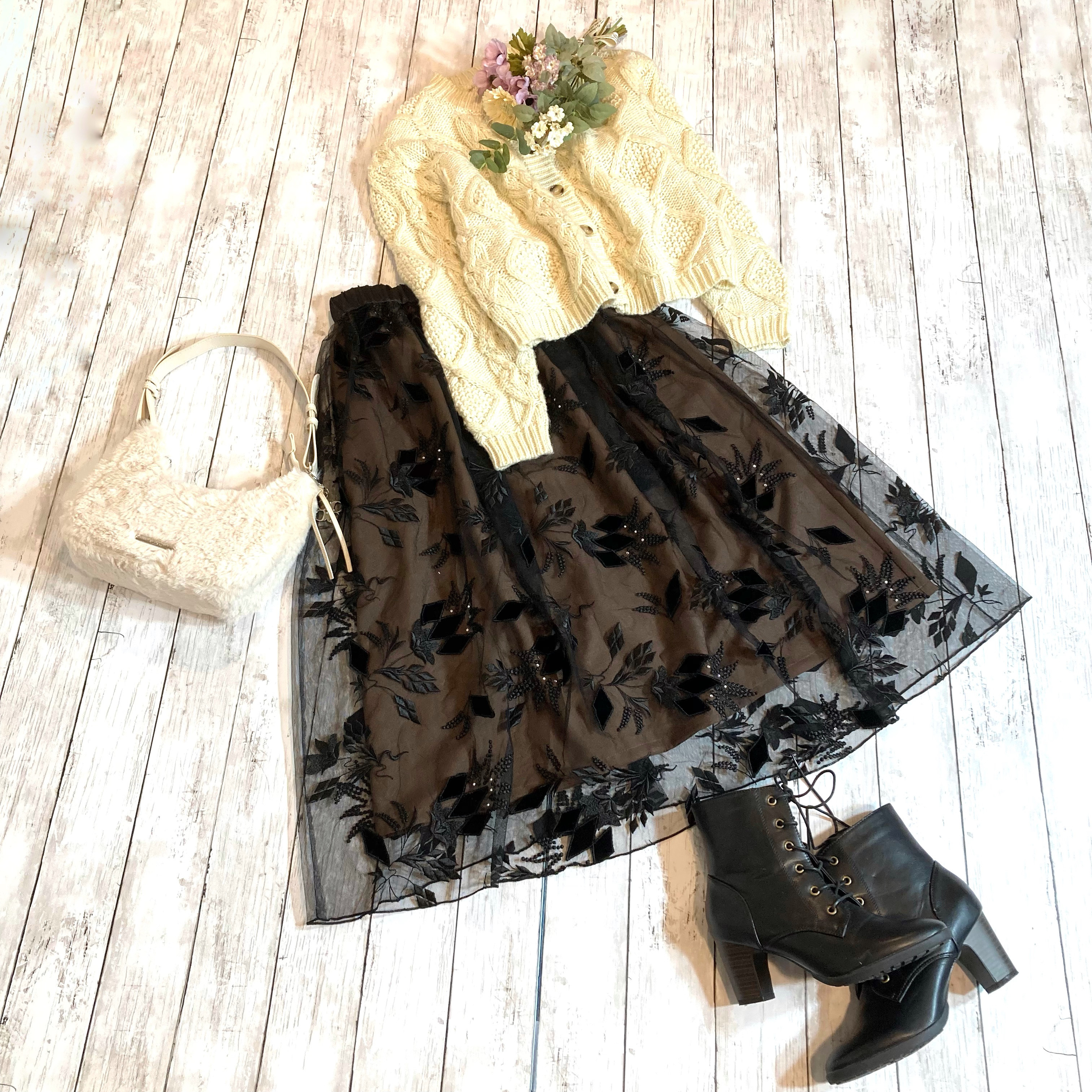 フランス製♡高級チュールスカートby彩苺[Ｍ2550]