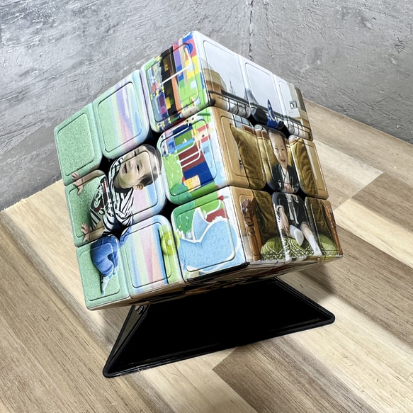 オリジナルキューブ 写真イラストデザインプリント 飾れる 遊べる 左脳活性化  ＜受注製作＞ 10枚目の画像