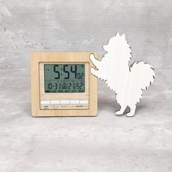 ラブラドールレトリーバー 置時計スタンド付き壁掛け時計 静音時計