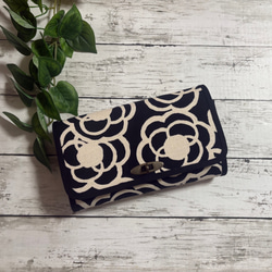 長財布 ハンドメイド 大容量 テディベア クマ ショルダー紐対応可能 長