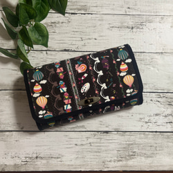 ハンドメイド 長財布 お財布バッグ やりくり財布 マスク入れ カード