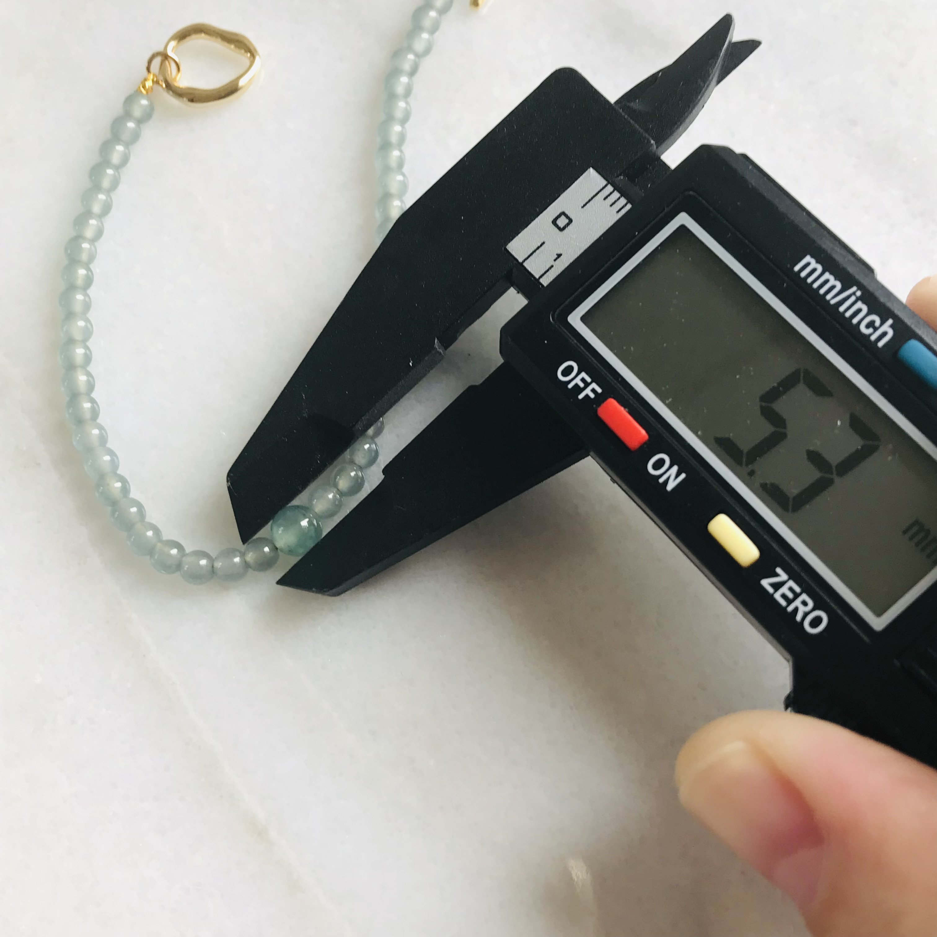 [B440-001］ ジェイド　JADE ヒスイ　本翡翠　ブレスレット　天然石　グアテマラ産