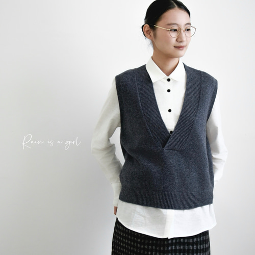 LOHEN カシミヤベスト カシミヤ100%ニットベスト クリアランス 大きいサイズ】グランバック