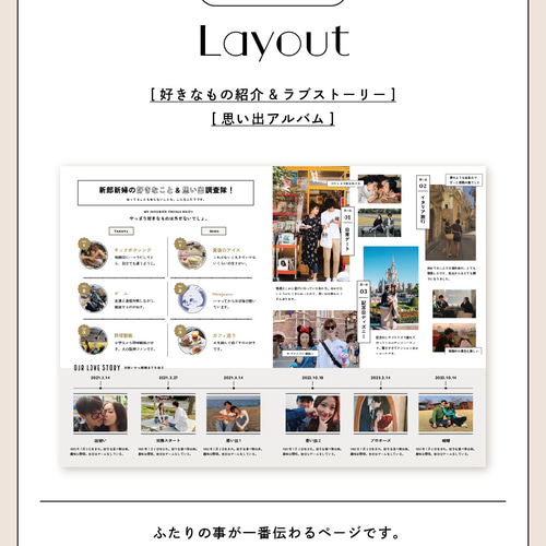 スマホでOK！Canvaプロフィールブックテンプレート] ゲストが楽しめる