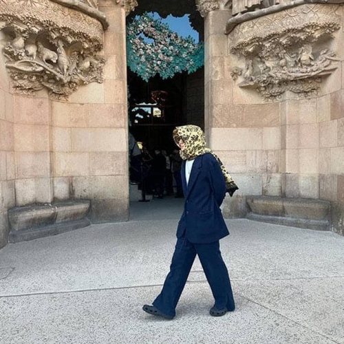 藤井風さん着用 インドネシアバティック両面スペイン/手提げトート