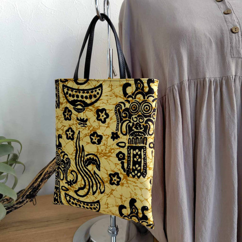 藤井風さん着用 インドネシアバティック両面スペイン/手提げトート