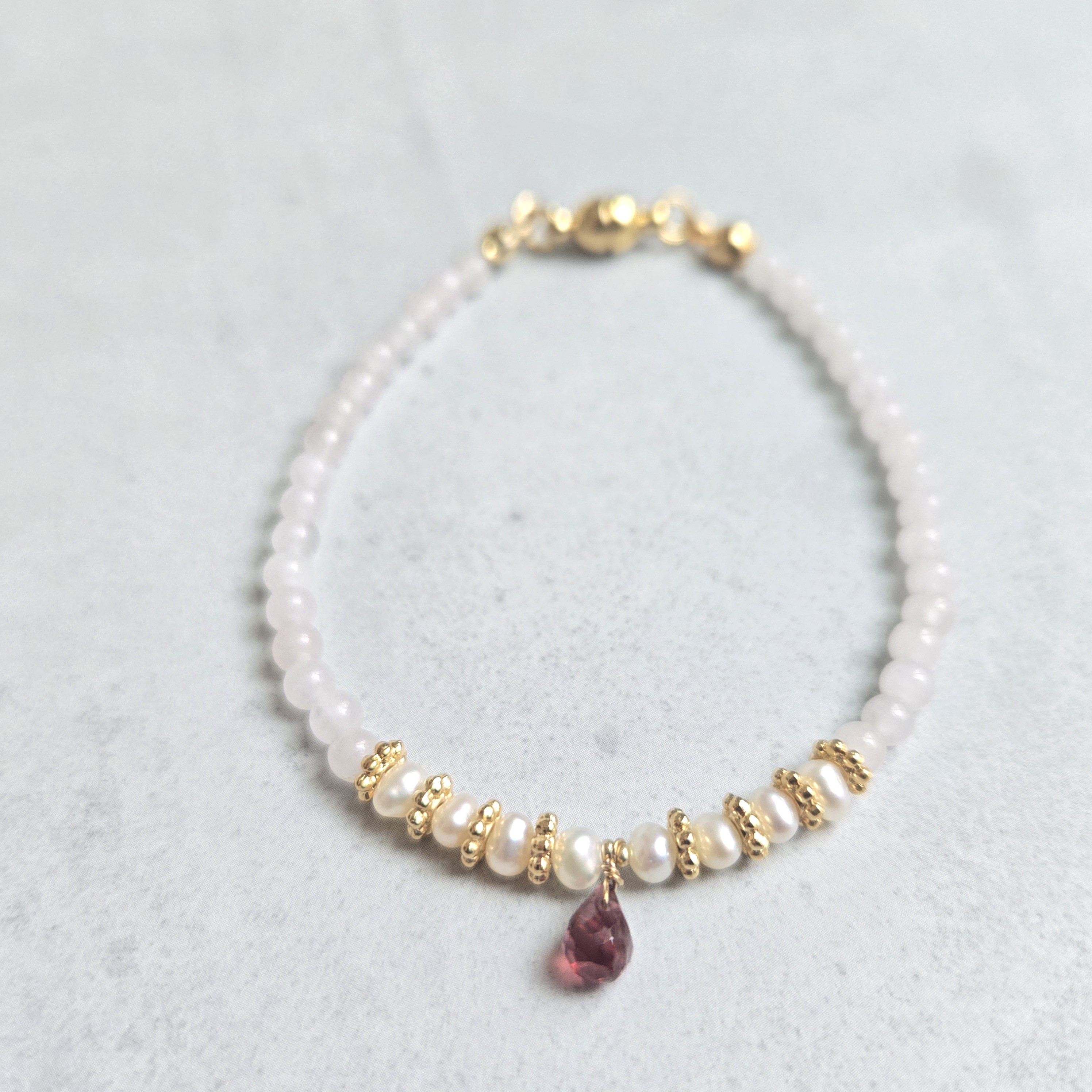 【再販】SUS316L◆オーロラ姫のブレスレット＼不器用さんでも安心、ストレスゼロのワンタッチ装着！／