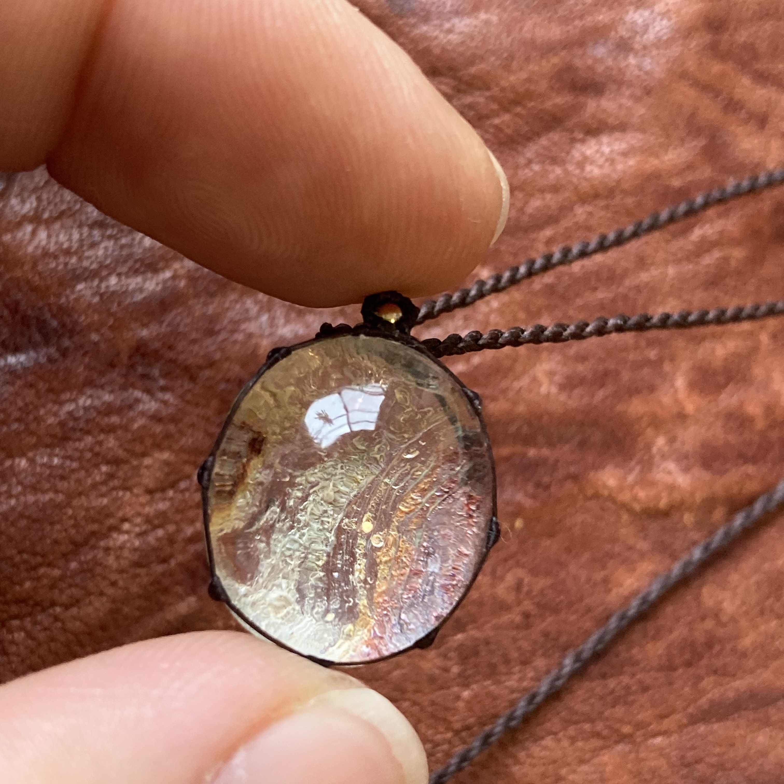 -Bare skin- ガーデンクォーツマクラメネックレス