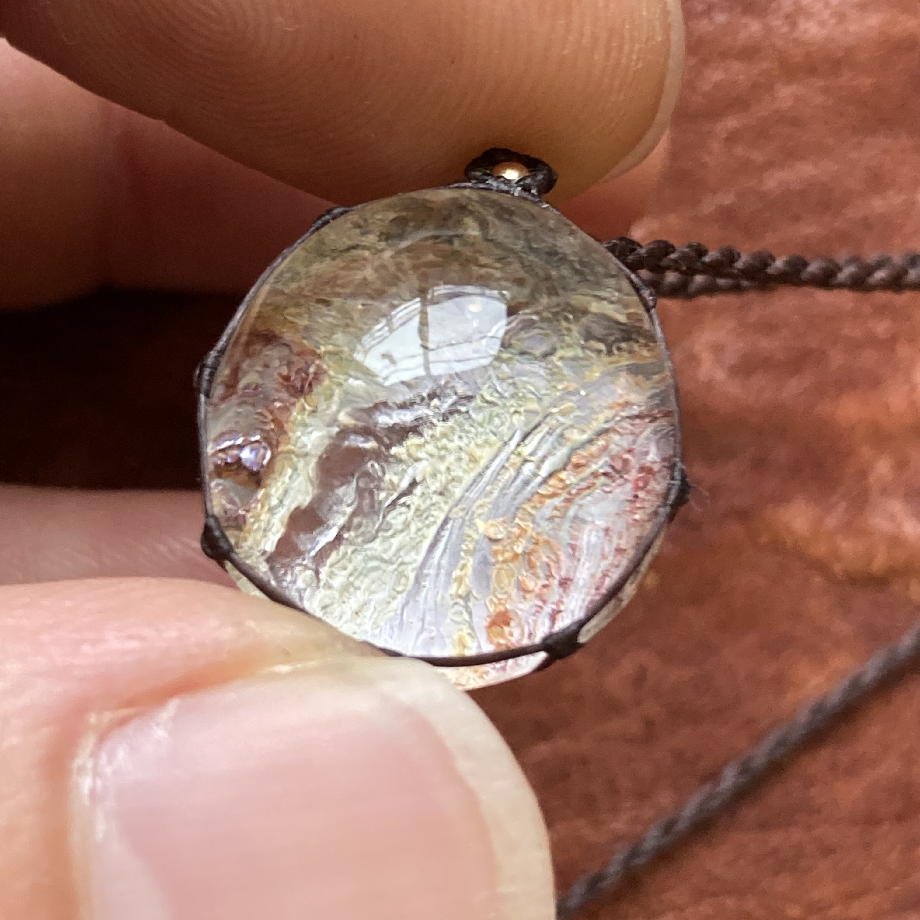 -Bare skin- ガーデンクォーツマクラメネックレス