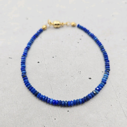 【再販】14kgfサファイアブルーアンバーブレスレット 再販】14kgfサファイアブルーアンバーブレスレット 再販】14kgf