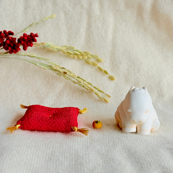 ちいさな午の鏡餅（小）　午年　お正月飾り 干支 置物　馬 6枚目の画像