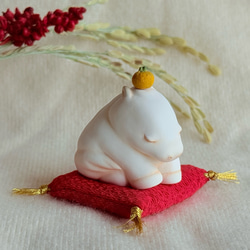 ちいさな午の鏡餅（小）　午年　お正月飾り 干支 置物　馬 9枚目の画像