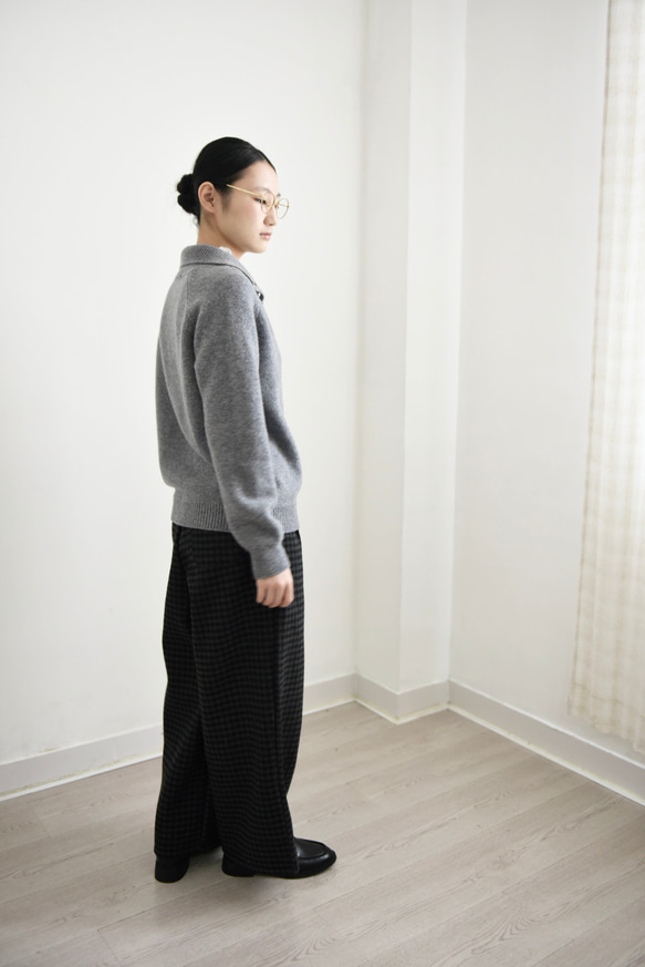 【カシミヤ♥４カラー展開】大人可愛いカーディガン│厚手│ハート型ボタン│カジュアル│通勤・通学│フェミニン│C-78 12枚目の画像