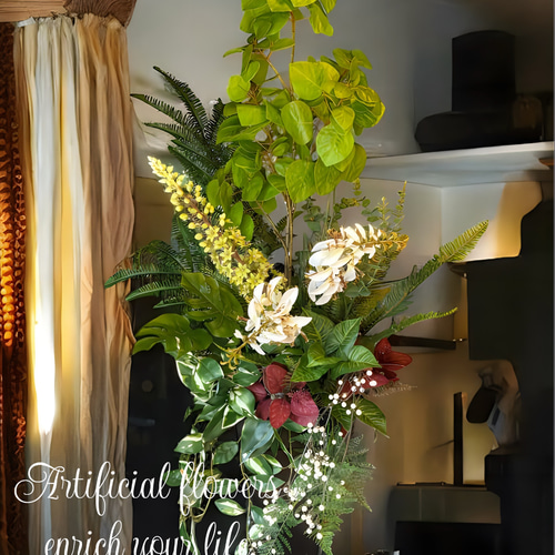 光触媒 人工観葉植物 ウォールグリーン フェイクグリーン ナンキンハゼ