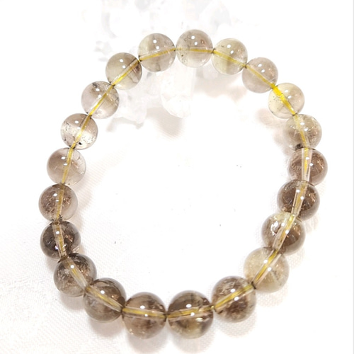 ゼウスクォーツアイリス◇魔晶◇スモーキーシトリン◇ブレスレット