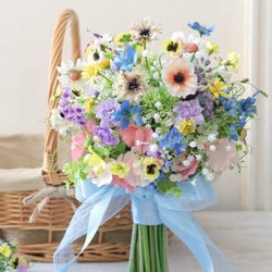 フラティコスモスブーケ ウェディングブーケ ブートニアセット ブーケ