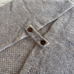 背中がかわいい♪アラン模様の後ろ開きベスト（25s−169） 13枚目の画像